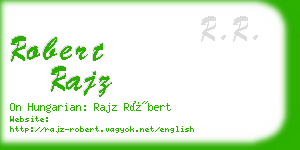 robert rajz business card